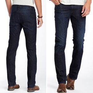 7 For All Mankind Men's Slimmy Straight  Performance Luxe Denim Blue Jeans Sz 33